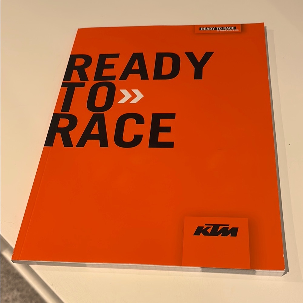 KTM motorcycle Dirtbike ready to race notepad grid paper